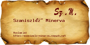 Szaniszló Minerva névjegykártya